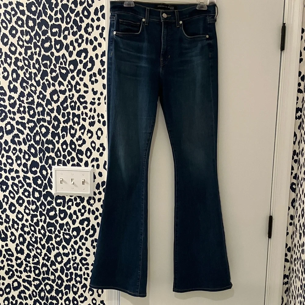 Veronica Beard Beverly skinny flare high rise jeans - Picture 8 of 12